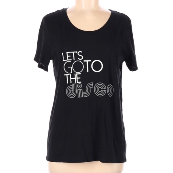 Rebecca Minkoff Let’s Go to the Disco tee NWT Medium - Picture 1 of 6